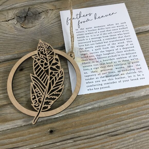 Feathers from Heaven Story Card Christmas Ornament - Picture 5 of 6